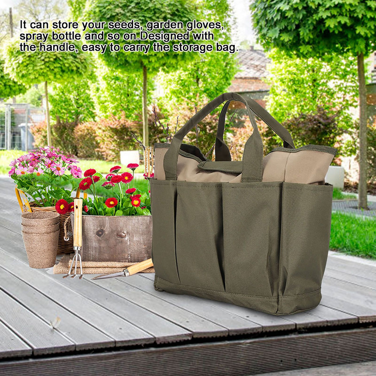 Multifunctional Sturdy Durable Portable Storage Bag for Garden Hand Tool