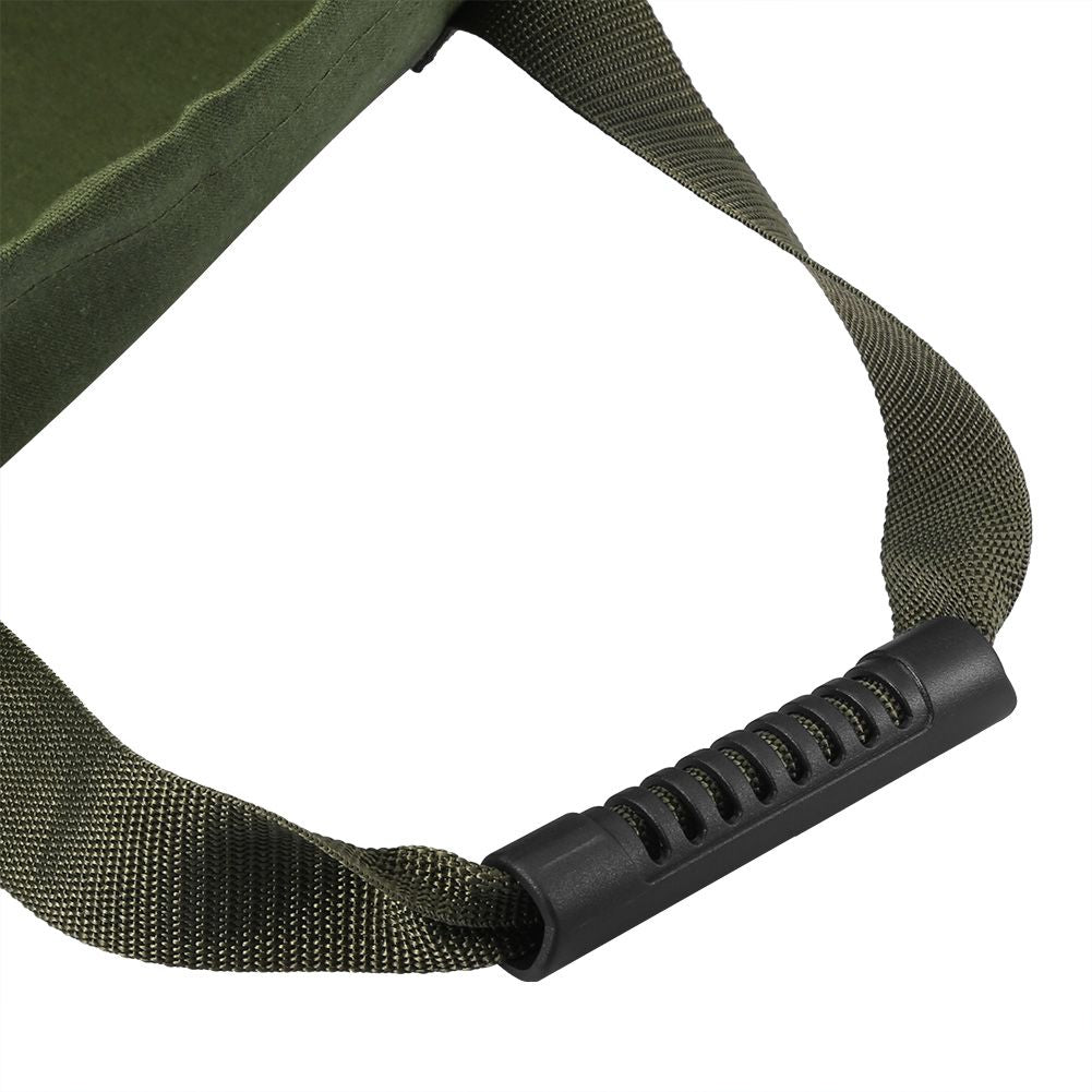 Portable Waterproof Reusable Canvas Garden Lawn Leaf Trash Waste Bag Container Storage Tote