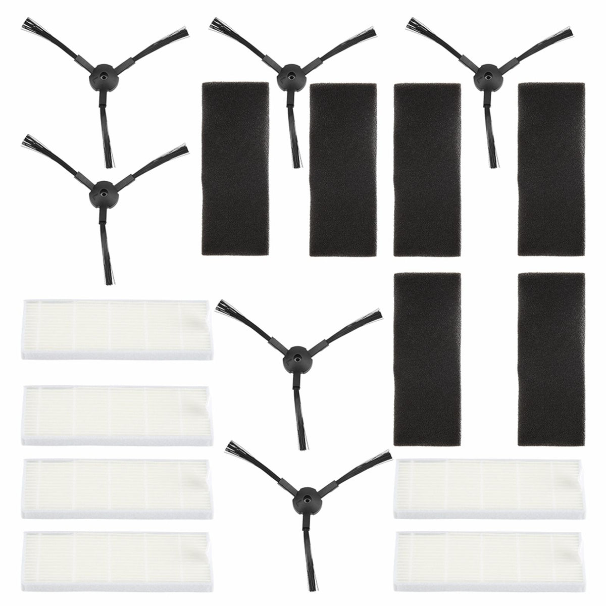 Vacuum Spare Part Side Brush HEPA Filters Tool Kit for ILIFE A6 A4 A4s Robot
