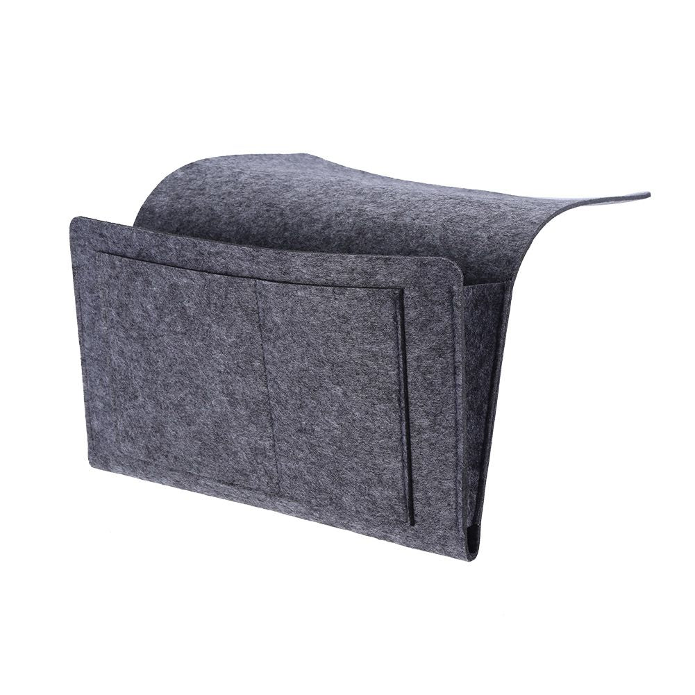 Sofa Arm Rest TV Remote Control Organizer Beside Hanging Storage Bag Pouch for Bedroom
