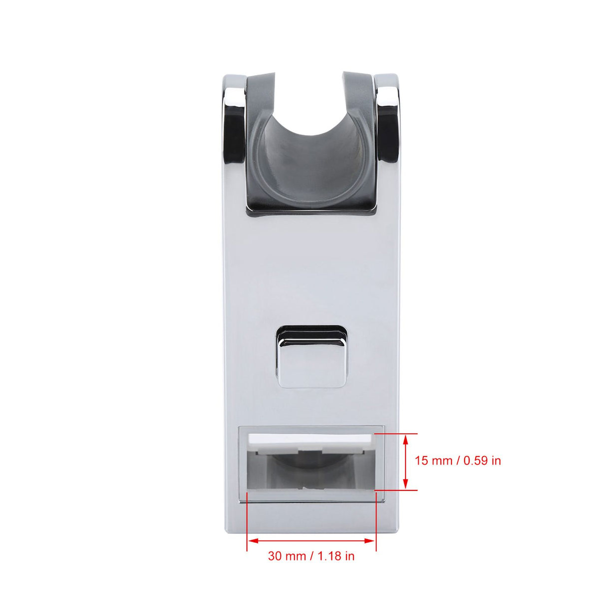 ABS Chromeplated Adjustable Height Shower Slider Bar Rail Head Holder Stand 30*15mm