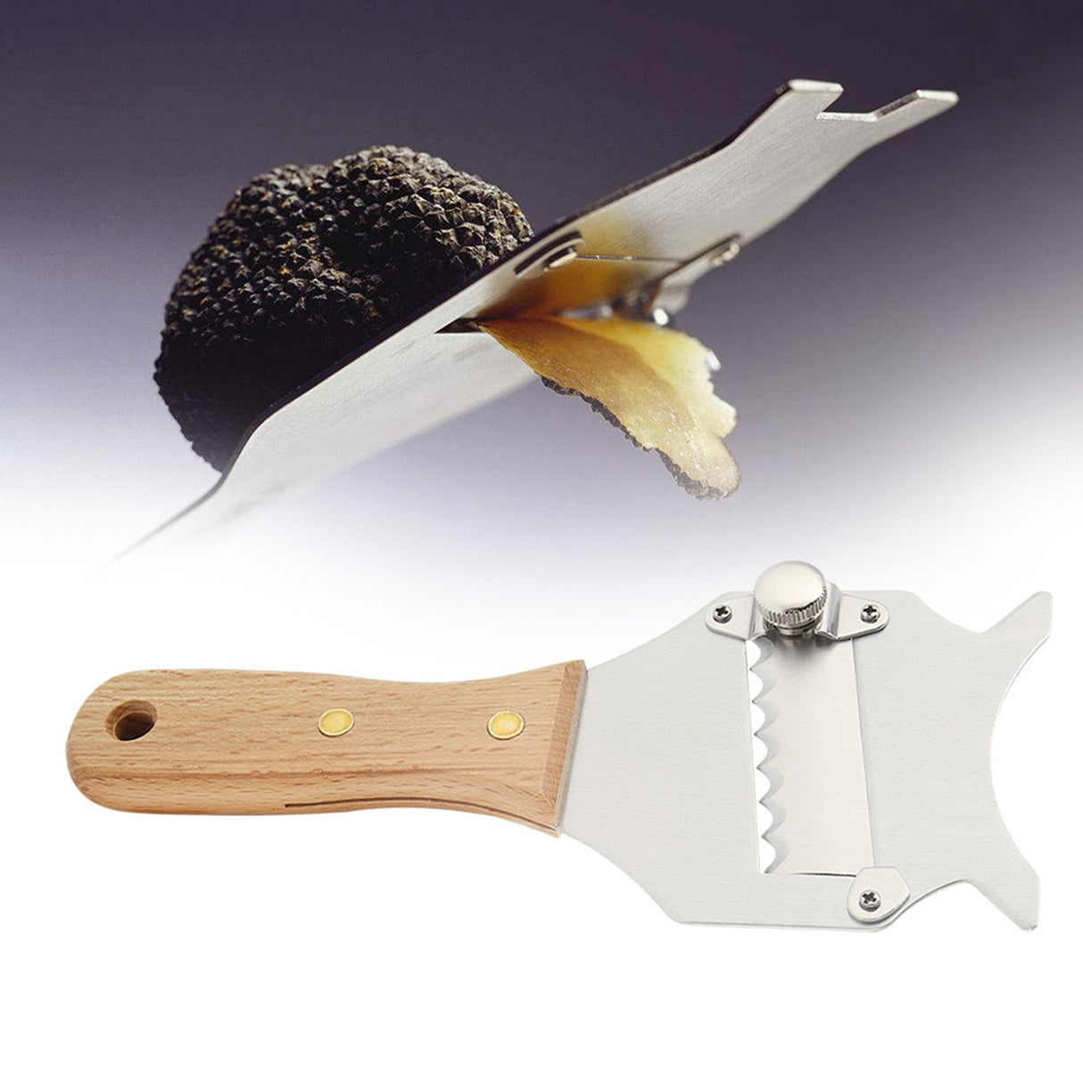 Stainless Steel Truffle Cheese Slicer Adjustable Blade Chocolate Shaver for Kitchen Gadget