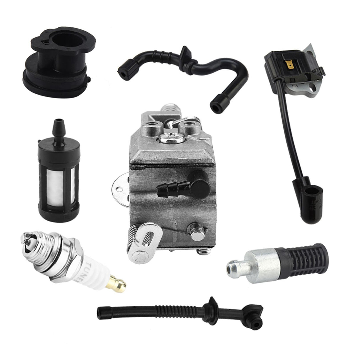 Carburetor Ignition Coil Carb Set for Stihl Walbro 017 018 MS170 MS180 Chainsaw