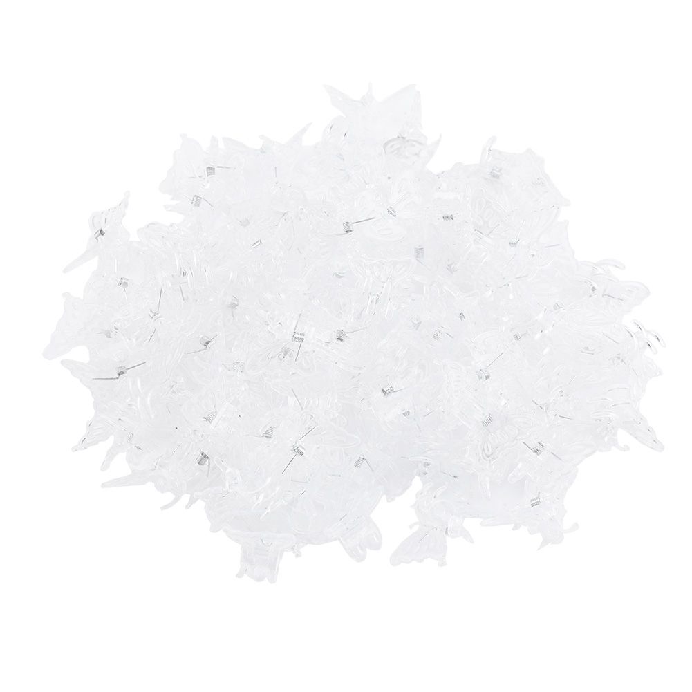 100Pcs Garden Tools Stem Clips Grow Upright Orchid Plastic Mini Stalks Flower