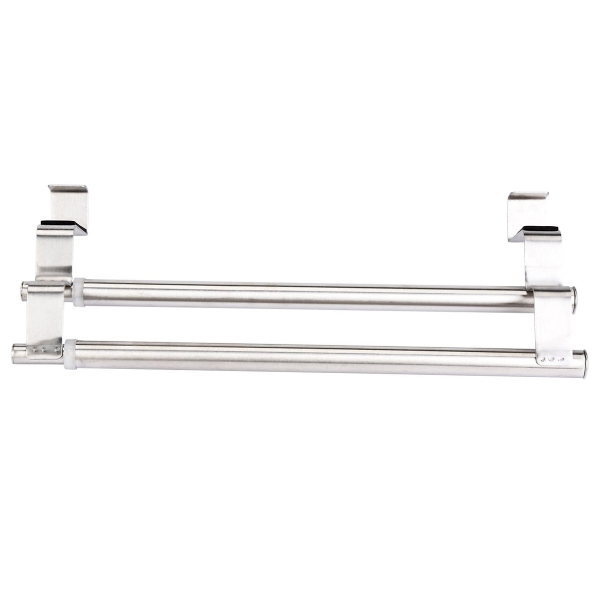 Double Layers Stainless Steel Telescopic Towel Holder Rack Hanger Organizer Bathroom Kitchen