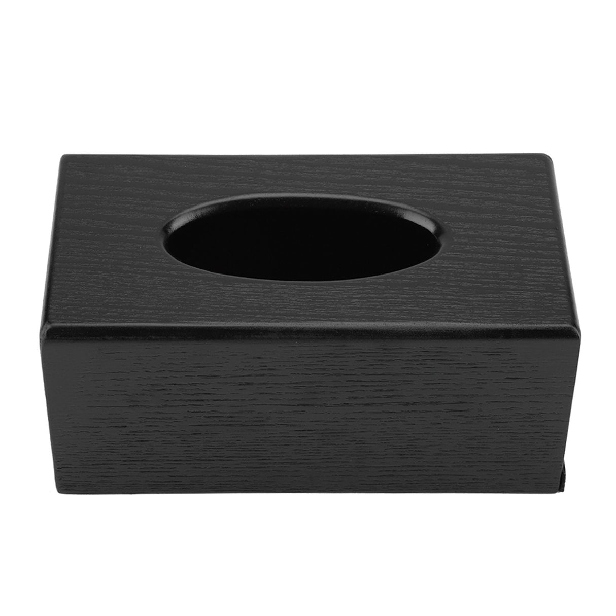 Rectangular Tissue Box Natural Elegance Wood Tissue Box for Living Room Bedroom Kitchen (Black)