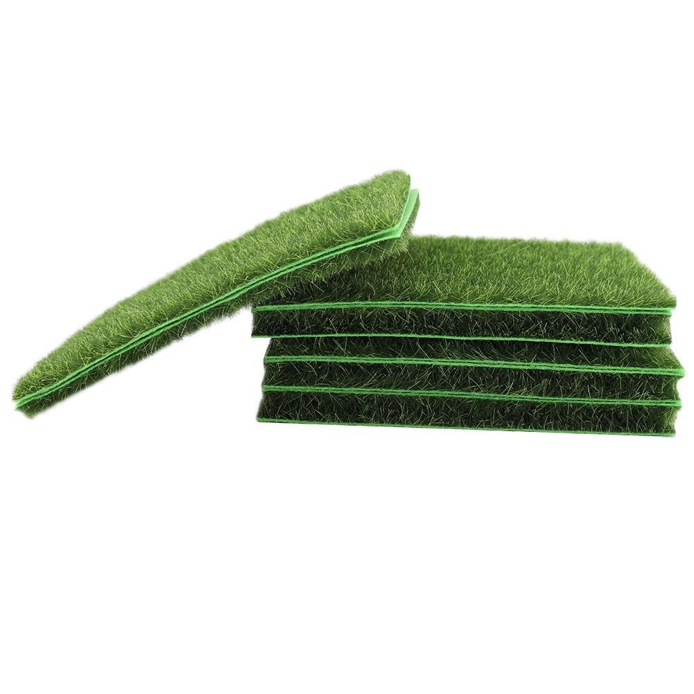 10 PCS Artificial Grass Mat Turf Lawn Garden Micro Landscape Ornament Home Decor