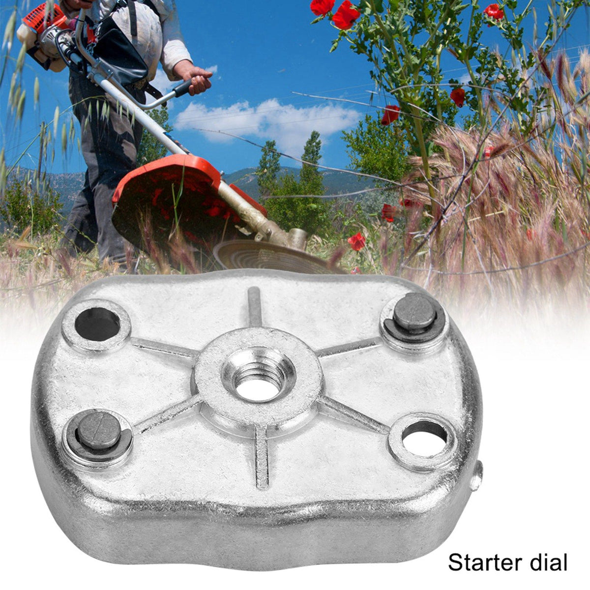 Pull Starter Dial Driver Claw Pawl Starting Engine for Brush Cutter 33cc/36cc/43cc/49cc