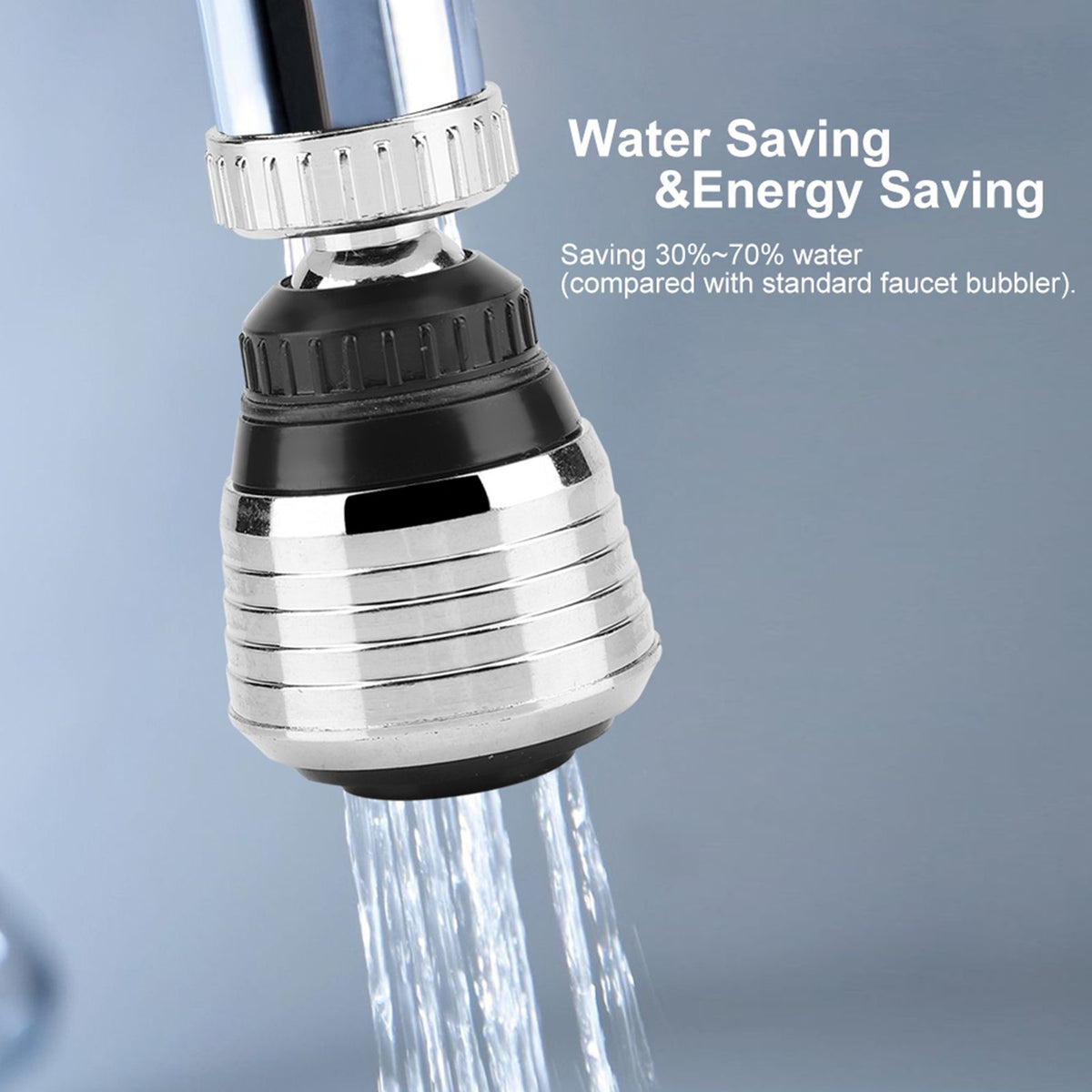 Faucet Bubbler Turbo Adjustable Sink Sprayer Jet Water Saving Device Water Economizer