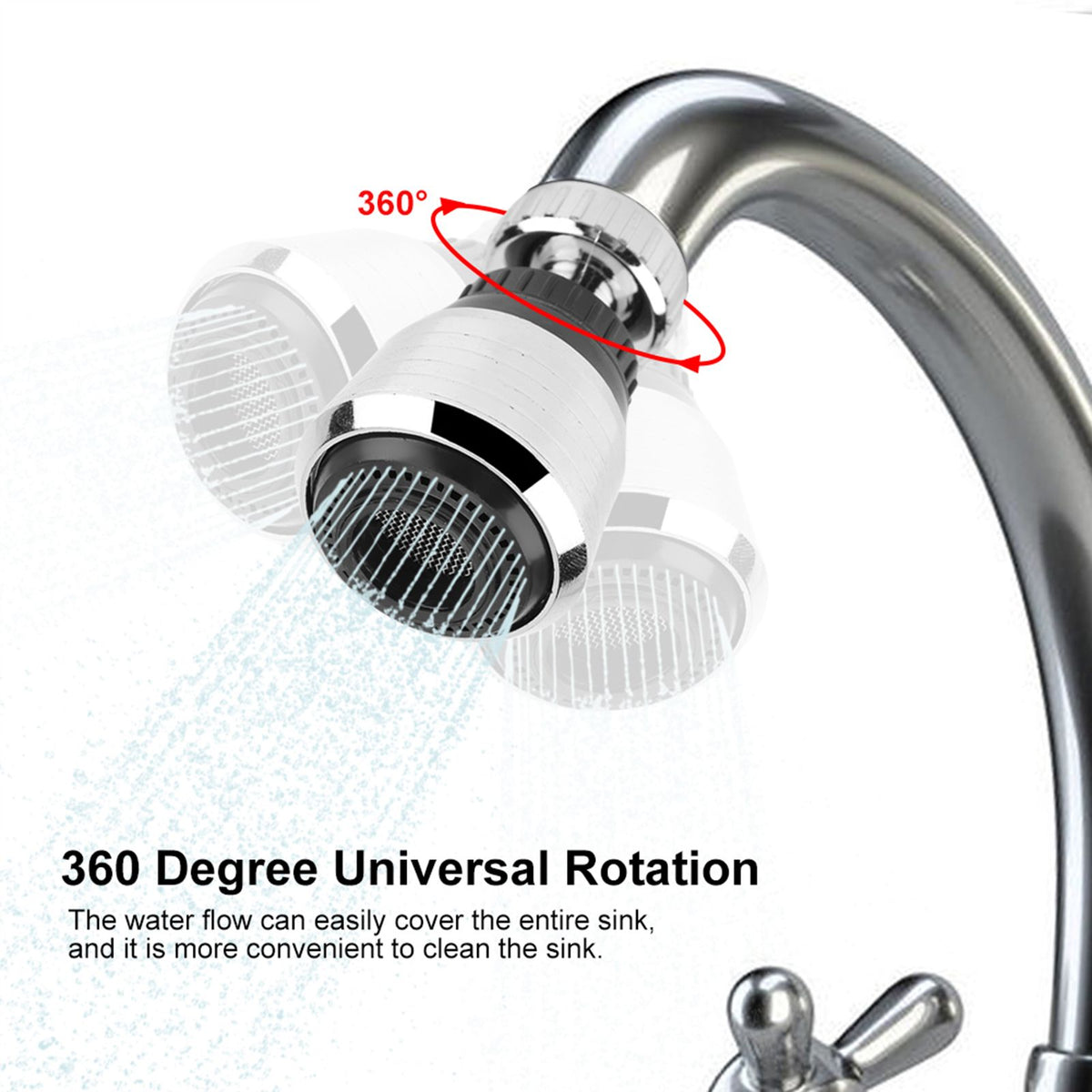 Faucet Bubbler Turbo Adjustable Sink Sprayer Jet Water Saving Device Water Economizer