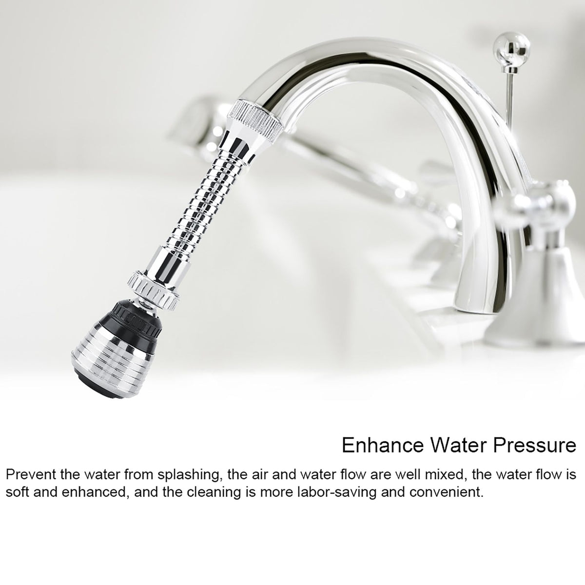 Flexible Faucet Bubbler Turbo Flex Sink Sprayer Jet Water Saving Device Water Economizer