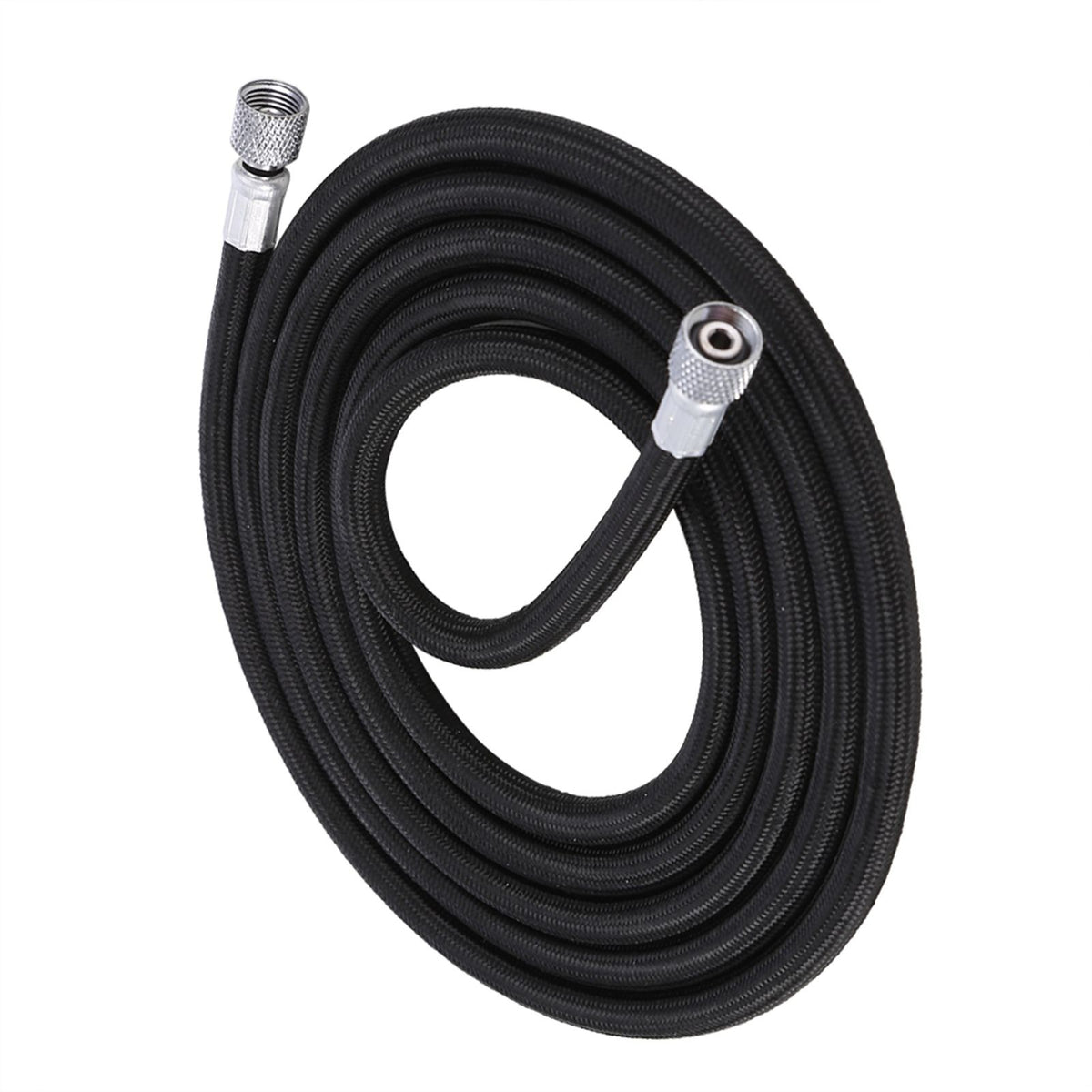 1.8M EVA Braided Airbrush Hose Air Tube 1/8"-1/4" Adaptor Fitting Ends Coupling