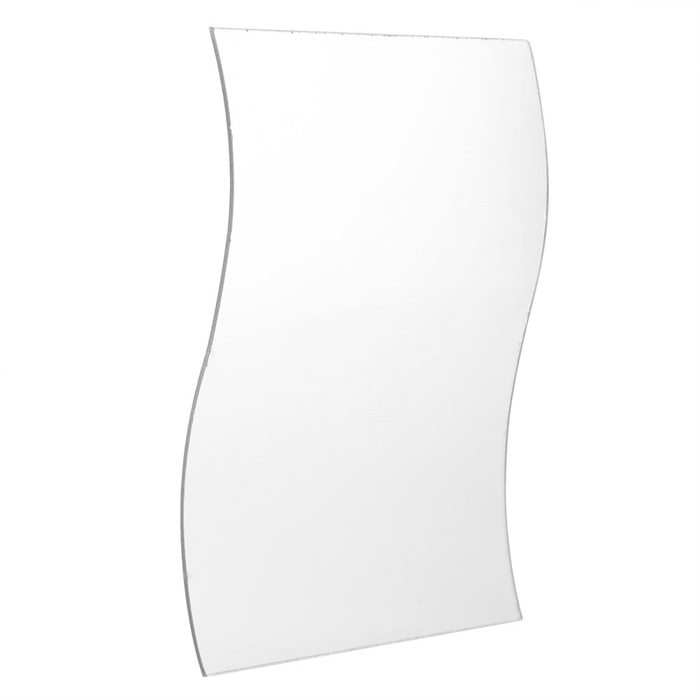 6Pcs/Set Waves Shape Wall Mirror Sticker Free Combination Home Bathroom Decor