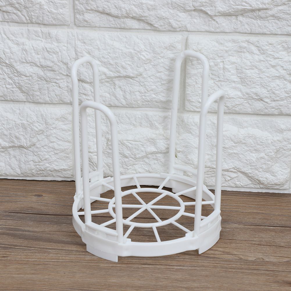 Durable Plastic Folding Healthy Dish Bowl Storage Shelf for Dry Kitchen Good Helper White