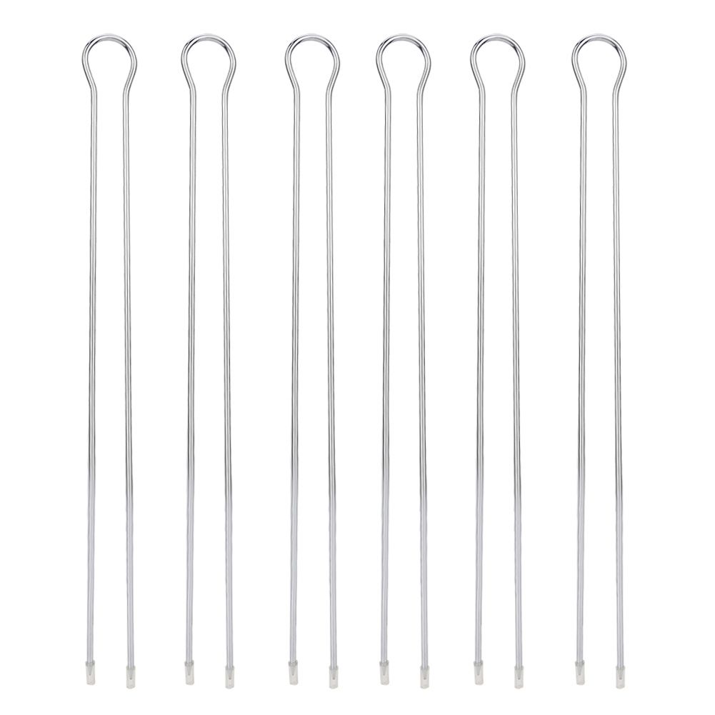6Pcs Metal BBQ Grilling Fork Sticks Skewer BBQ Grill Set Outdoor Picnic Camping Barbecue