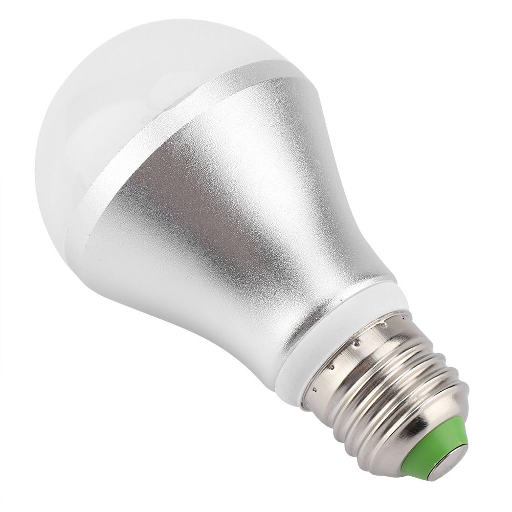 E27 5W LED Automatic Sensor LED Light Control Bulb Lamp 6500K AC85-265V