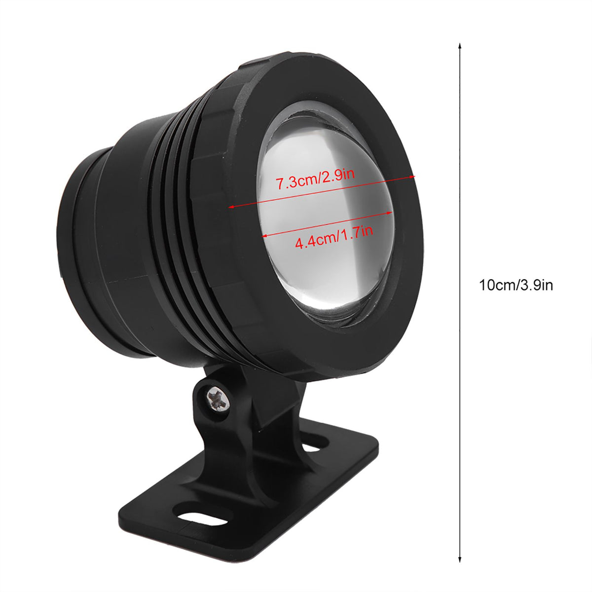 RGB LED Underwater Light Waterproof Multi color Outdoor Garden Spotlight AC/DC 12V (black)