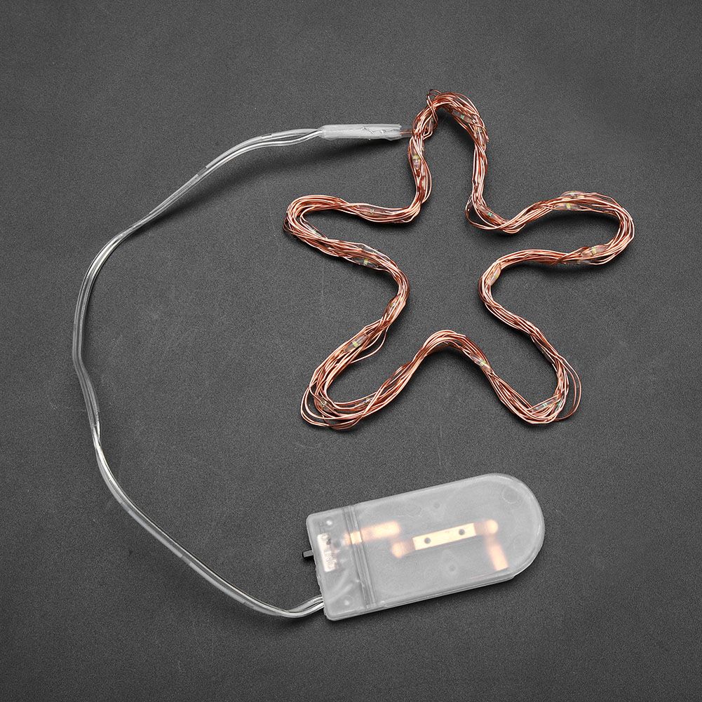 3m 30LEDs Copper Wire Battery Powered String Fairy Light Xmas Wedding Lamp DIY (Colorful)