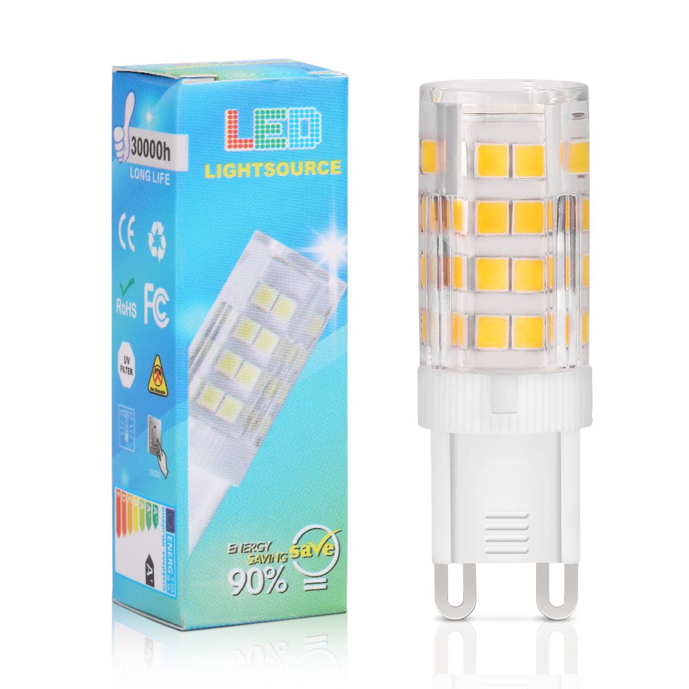 FBA Warm White No stroboscopic 5W G9 Corn Bulb Ceramic Highlight (6 Pack) AC110-130V