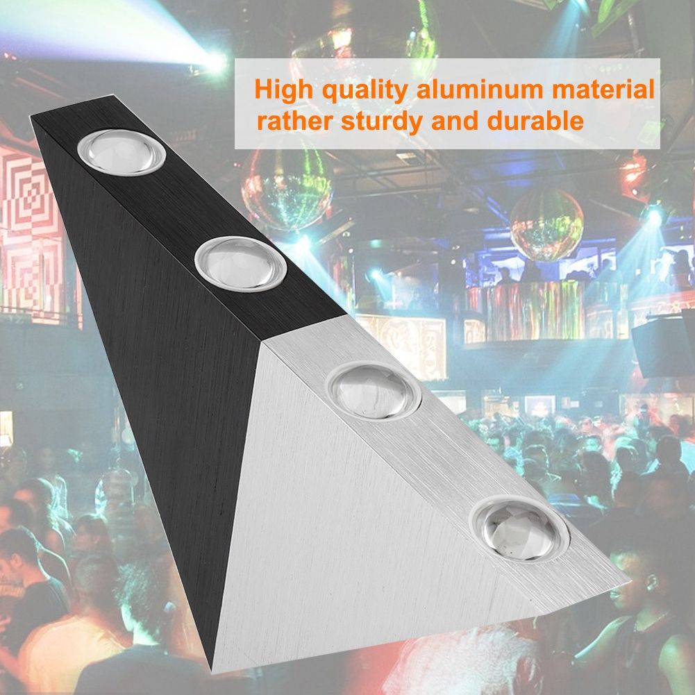 AC85-265V 5W LED Wall Light Triangle Sconce Lamp for Home Bedroom Bar Cafe Cold White
