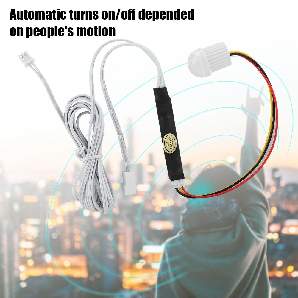 DC5-24V 1.5A Mini Adjustable Infrared Sensor Human Body Induction Switch for Light