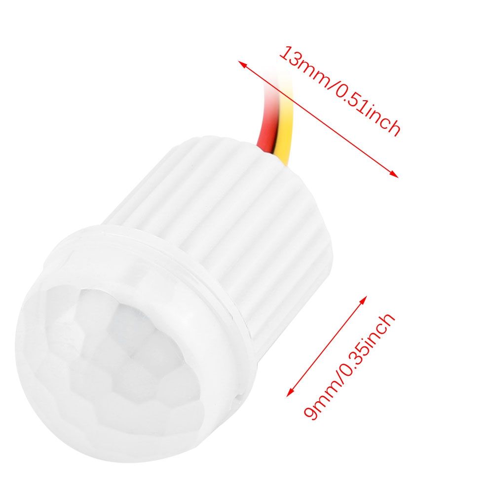 DC5-24V 1.5A Mini Adjustable Infrared Sensor Human Body Induction Switch for Light
