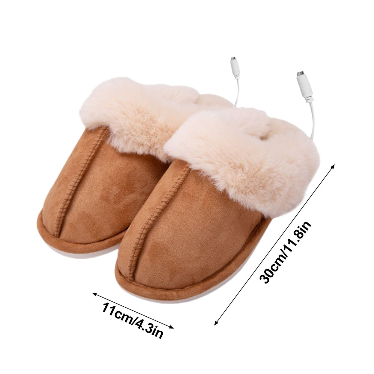 Women Heated Slipper USB Constant Temperature 50 Degrees Electric Foot Warmer Shoes for Winter Cold Weather