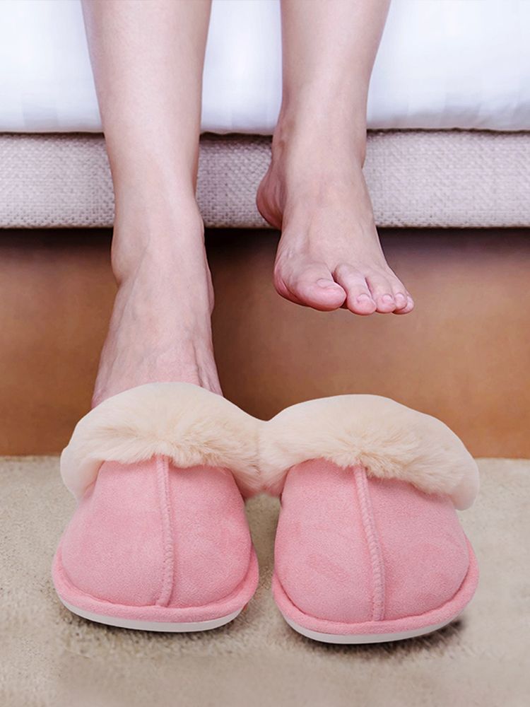 Women Heated Slipper USB Constant Temperature 50 Degrees Electric Foot Warmer Shoes for Winter Cold Weather
