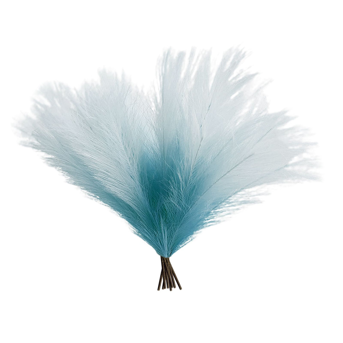8Pcs Artificial Pampas Grass Versatile Decorative Gradient Blue Modern Vase Filler Faux Pampas Grass For Home Office Parties