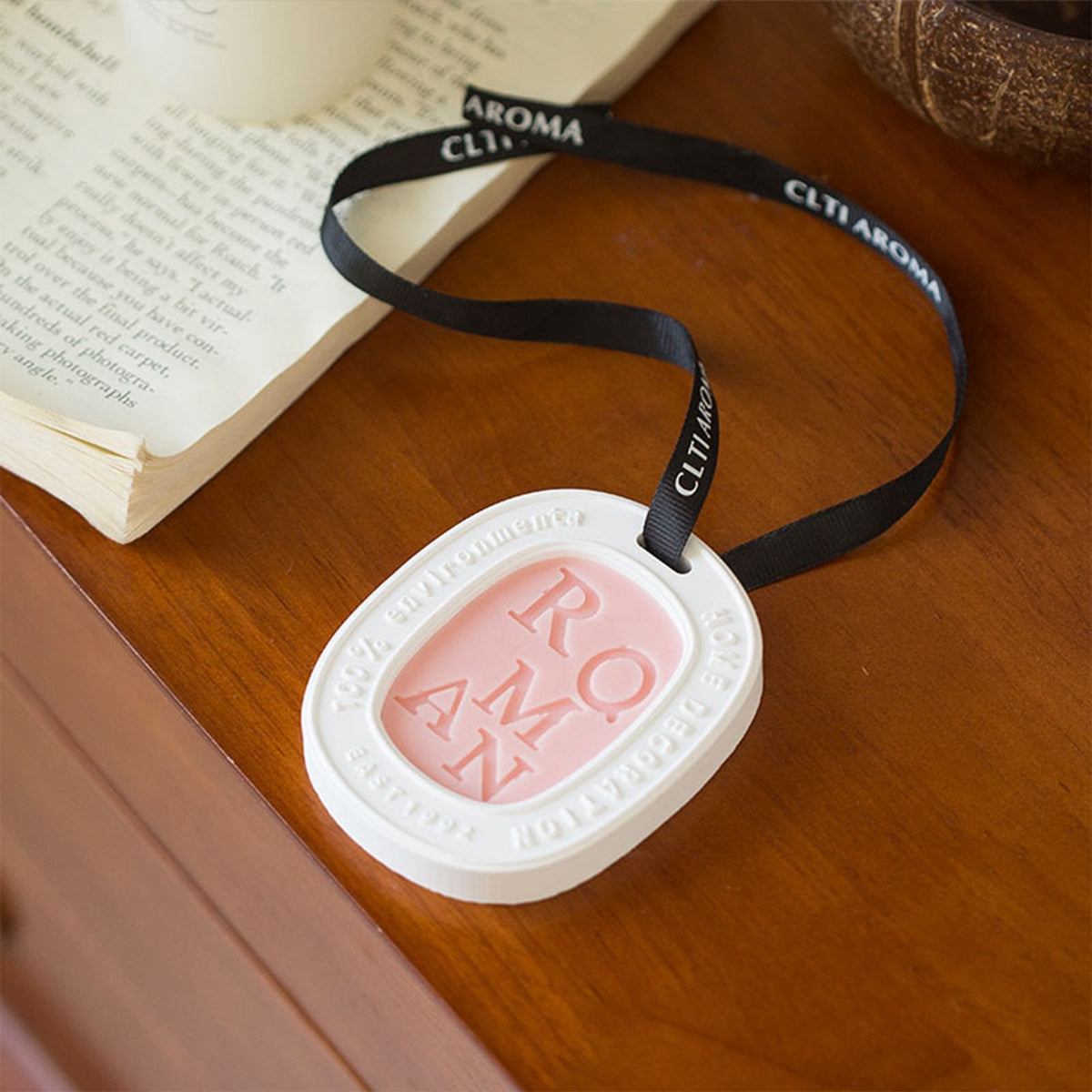 Hanging Aromatherapy Wax Tablets Home Closet Odor Freshener Car Solid Air Freshener Pendant