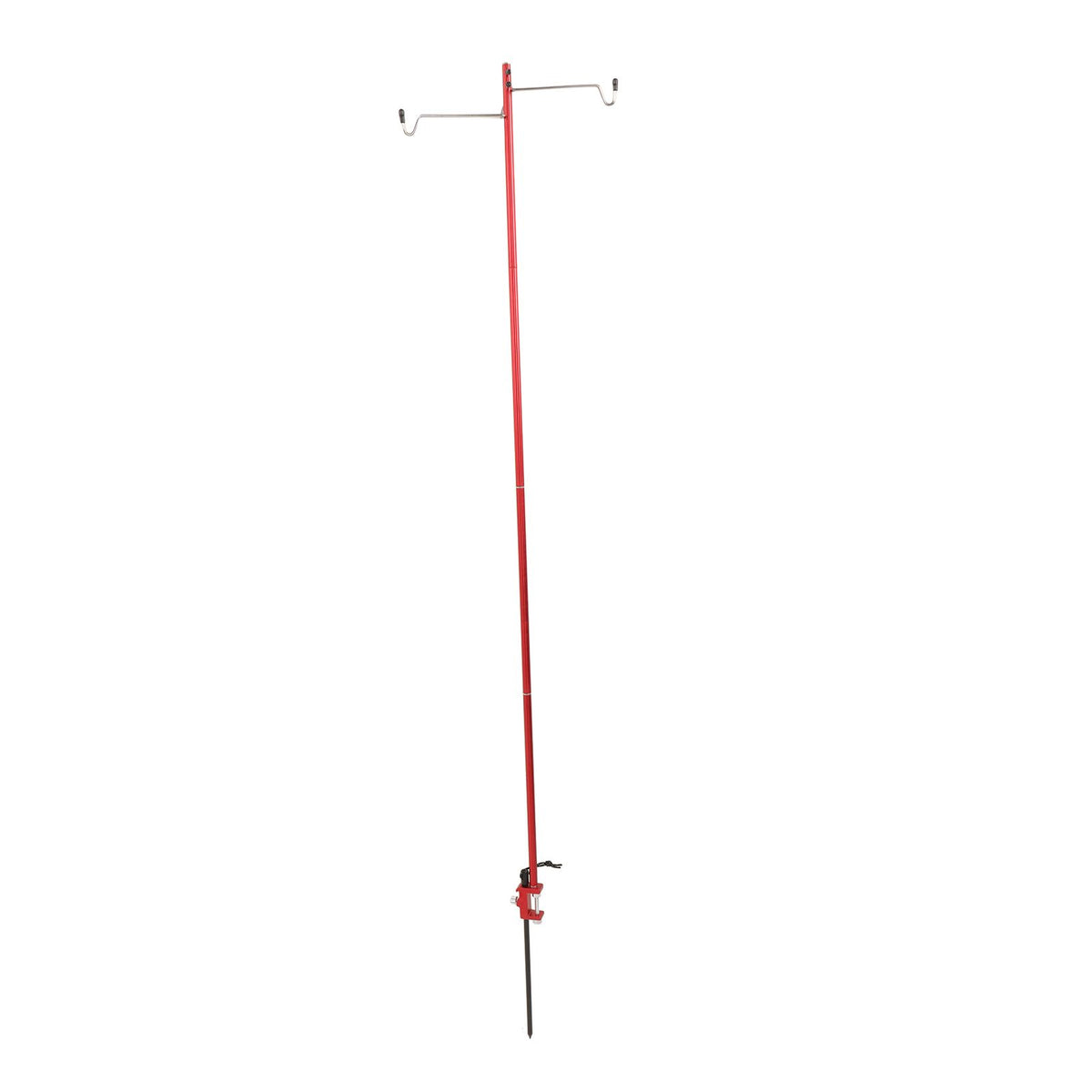 Camping Lantern Stand Portable Lightweight Outdoor Camping Aluminum Alloy Lamp Pole Light Hanging Stand Red
