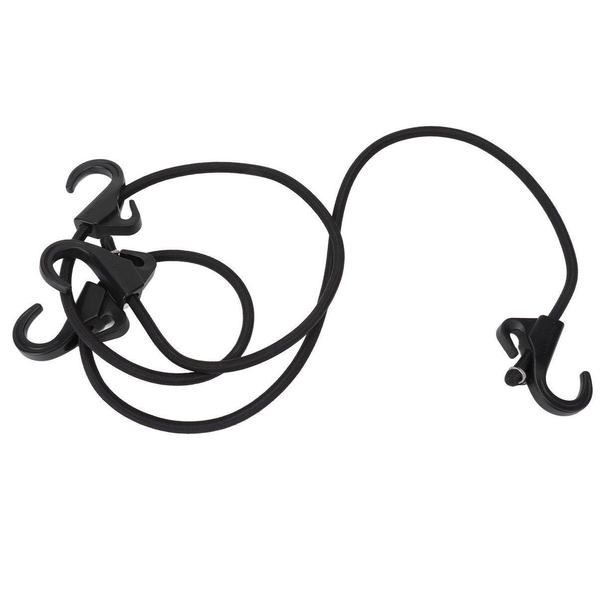 Camping Rope Strap UV Resistant POM Material Black Hooks Function Bungee Cords for Luggage Bundling