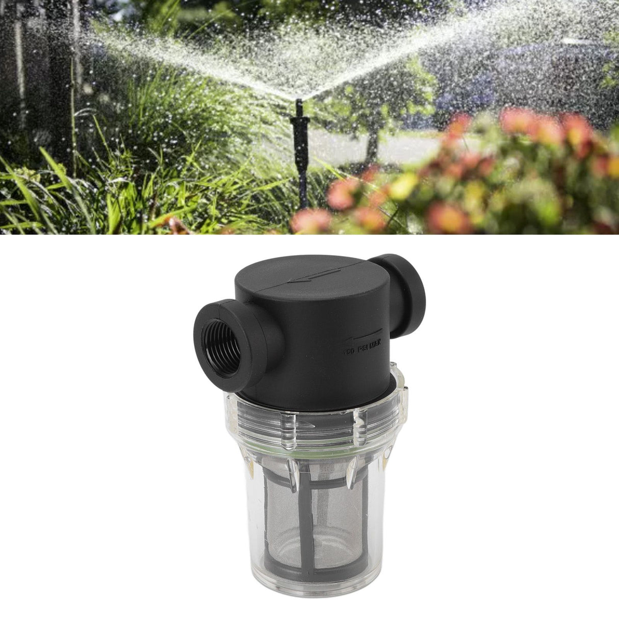 Hose Filter Plastic Sediment Impurity Garden Watering Prefilter For High Pressure Washer G1/2 100 Meshes