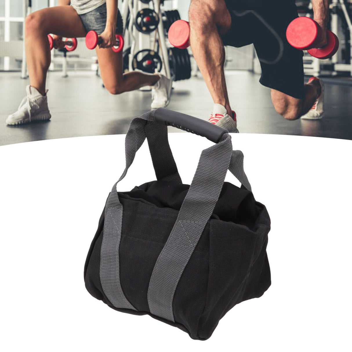 Workout Sandbag Tear Resistant with Ergonomic Handle 12oz Canvas Weightlifting Sand Bag for Fitness Exercise