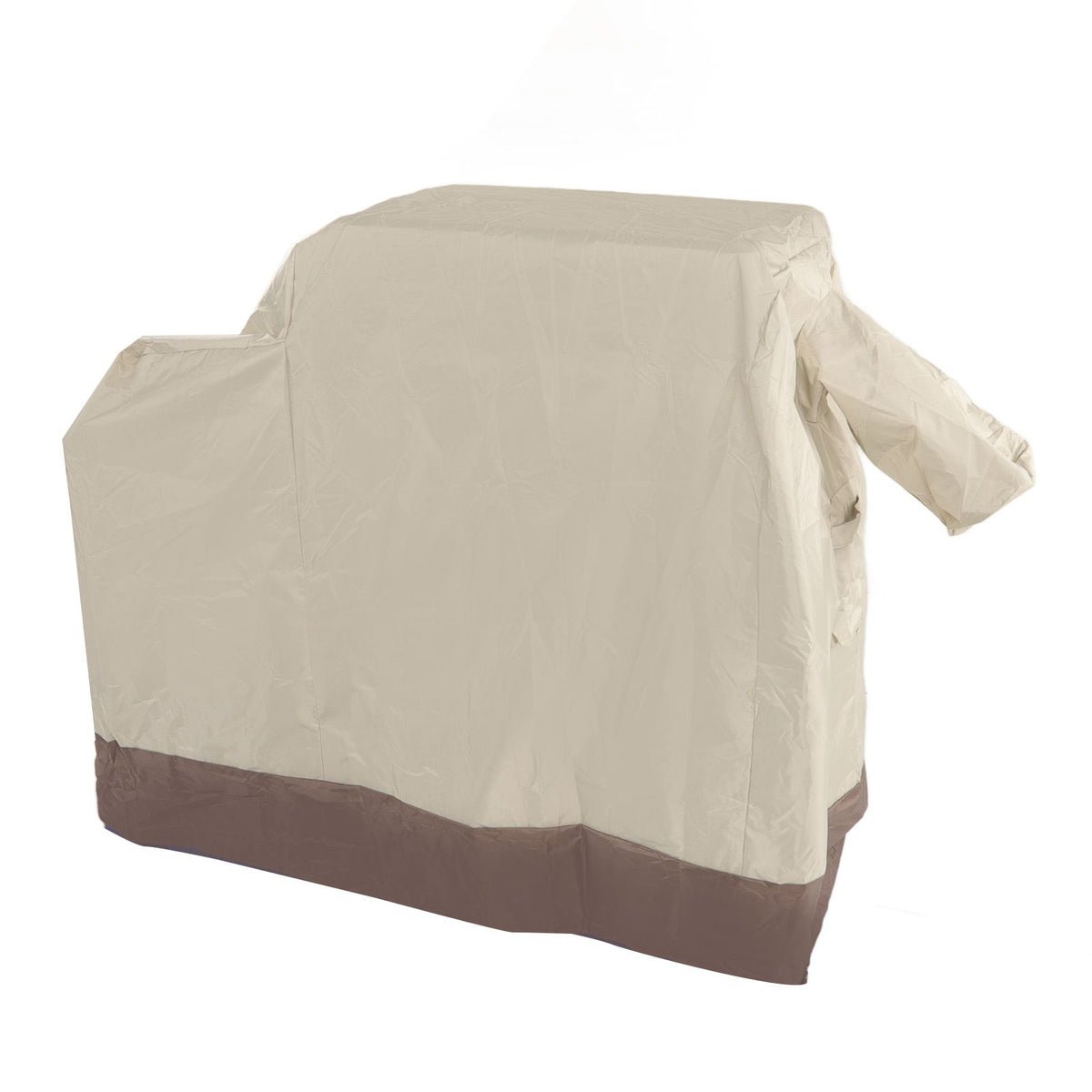 Grill Cover 420D Silver Coated Oxford Cloth Barbecue Cover Waterproof Dustproof Outdoor BBQ Grill Cover Beige Brown 104x68.5x124cm