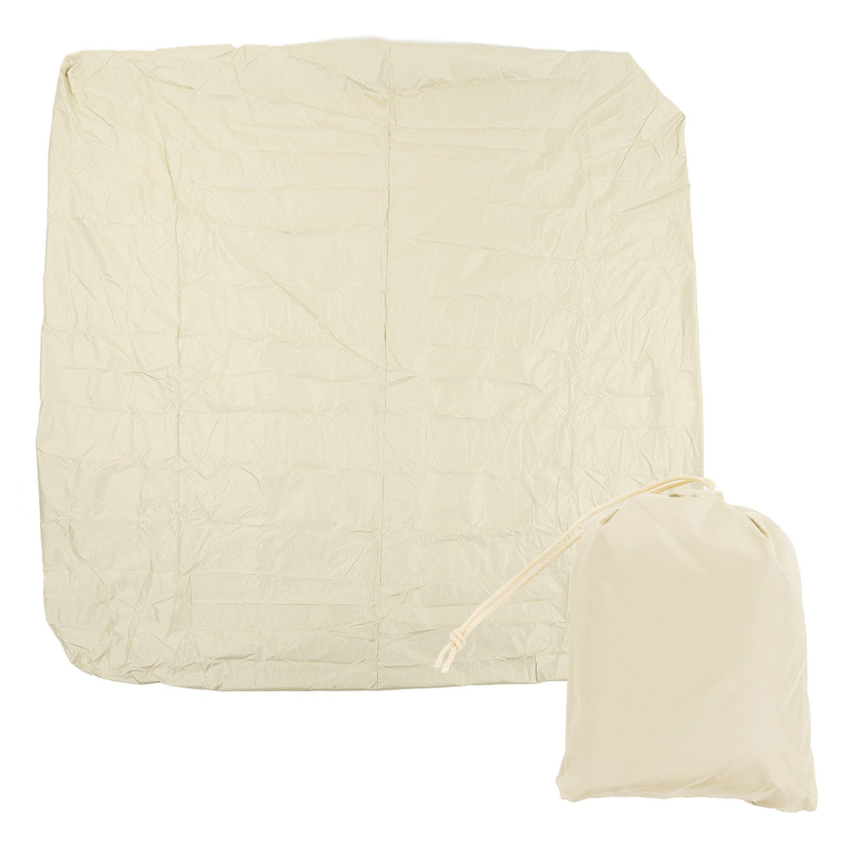 SPA Cover Square Waterproof 190 Silver Coated Polyester Taff Weather Resistant Hot Tub Cover Protector for Bathtub 231x231x30cm/90.9x90.9x11.8in Beige