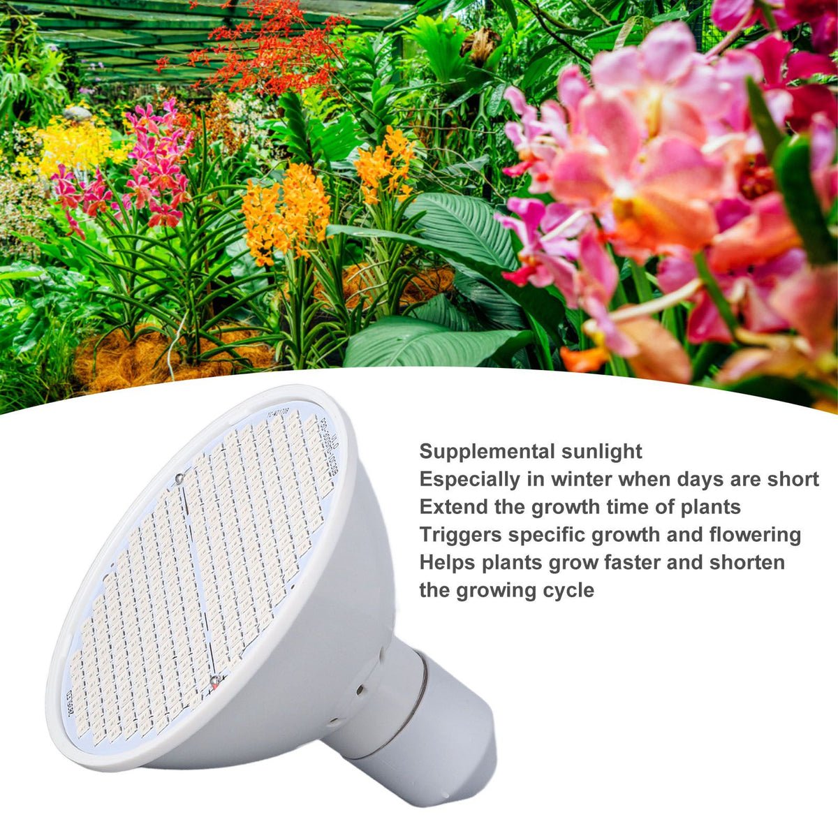 Plant Light E27 Bulb Red Blue Light E27 LED Grow Bulb for Indoor Seedlings 85‑265V E27 300