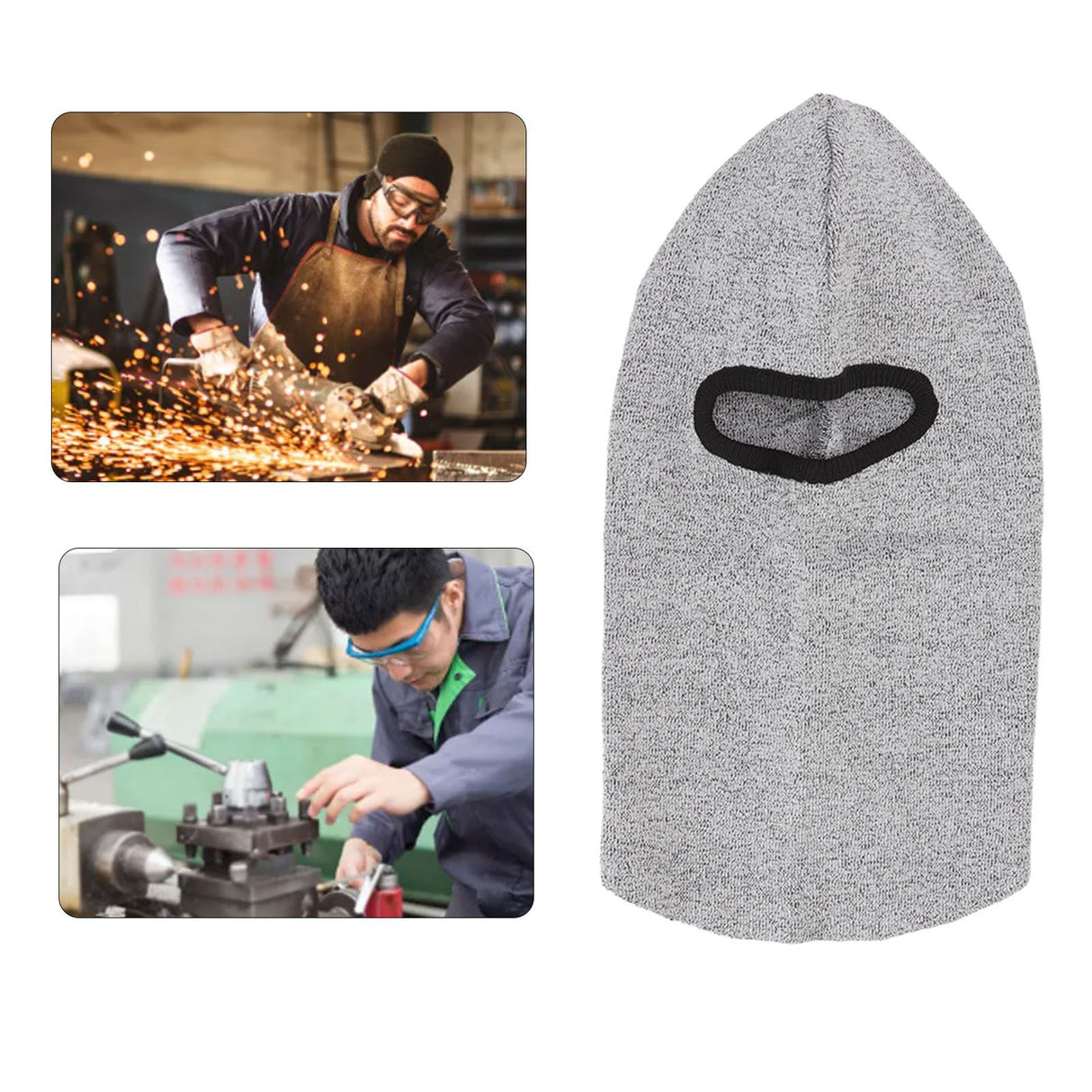 4 Sided Protection Anti Cut Head Cover Comfortable Breathable Anti Cut Full Face Guard Neck Protector