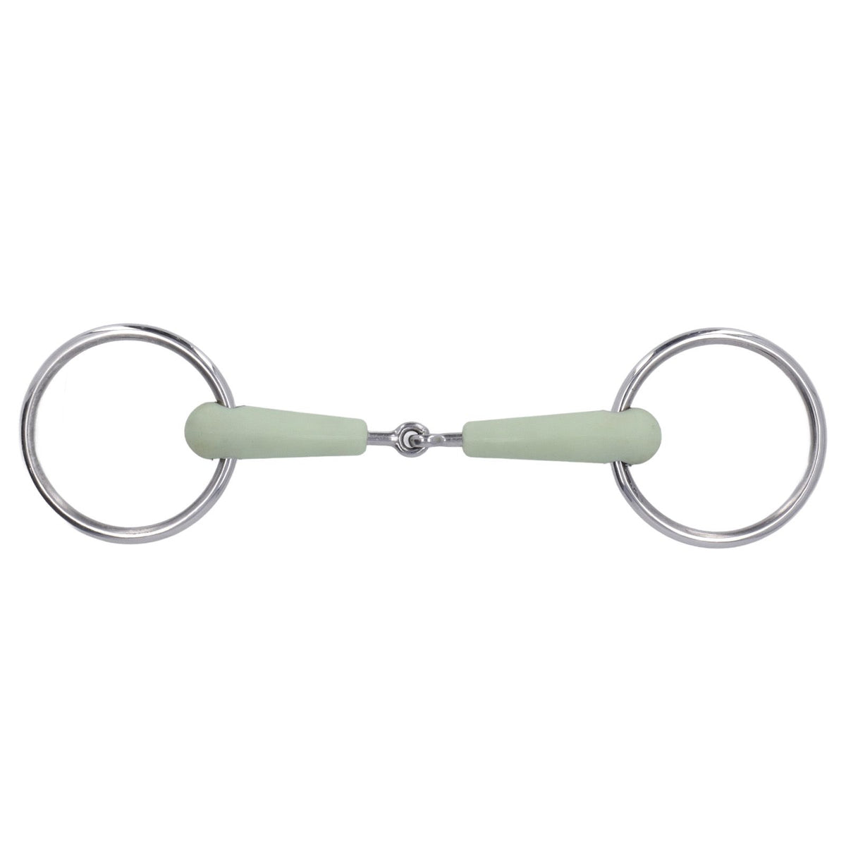 130mm Horse Mouth Snaffle with Chain Stainless Steel Horse Bit for Equestrian Training Equipment