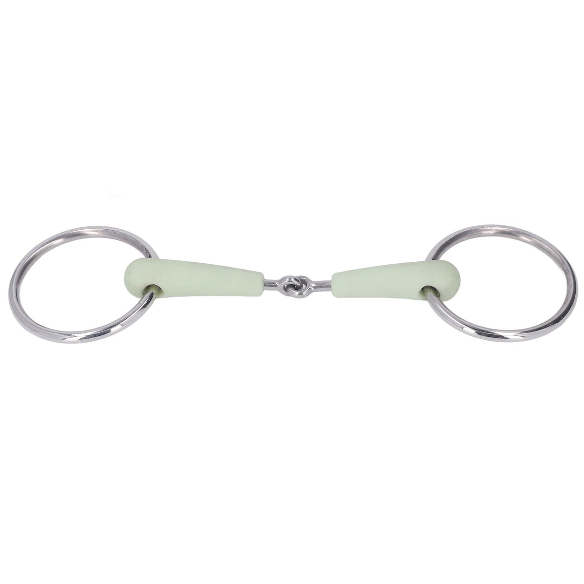 130mm Horse Mouth Snaffle with Chain Stainless Steel Horse Bit for Equestrian Training Equipment