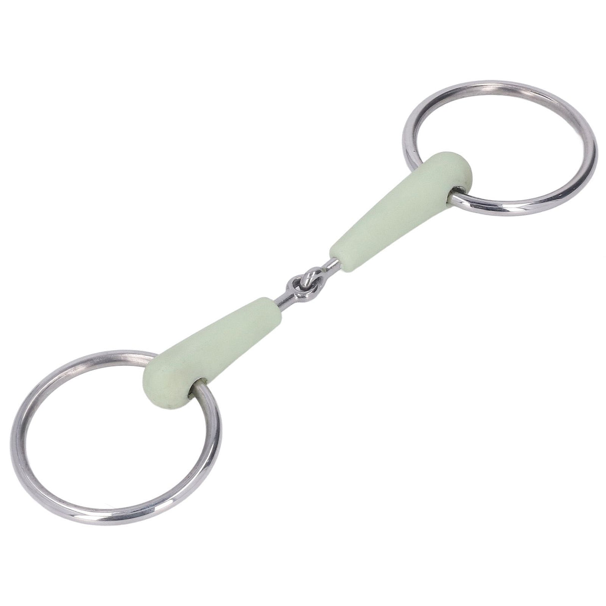130mm Horse Mouth Snaffle with Chain Stainless Steel Horse Bit for Equestrian Training Equipment