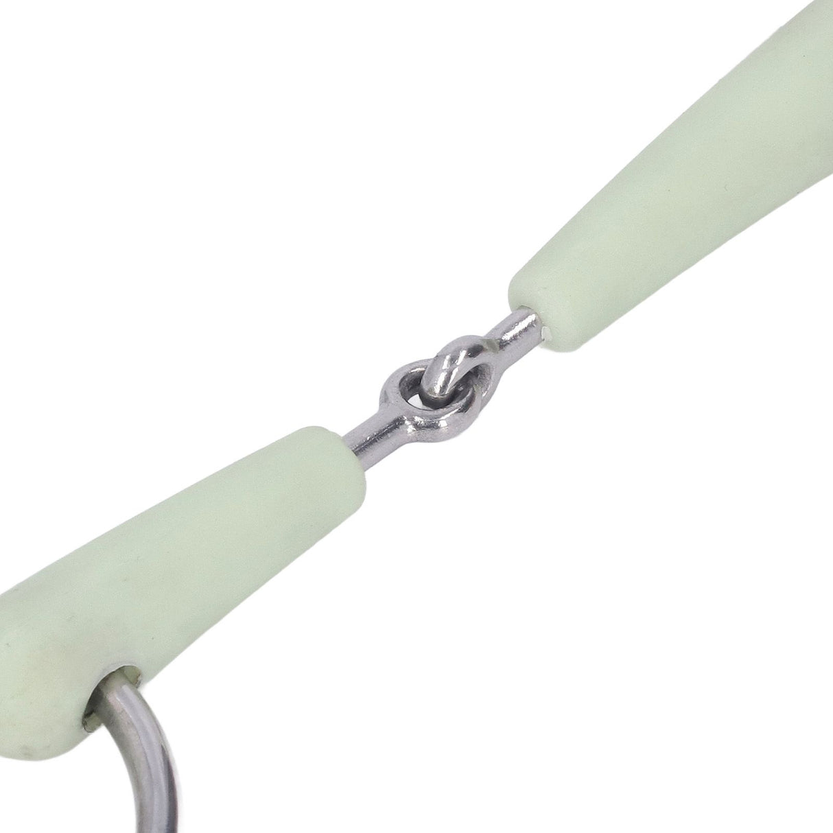 130mm Horse Mouth Snaffle with Chain Stainless Steel Horse Bit for Equestrian Training Equipment