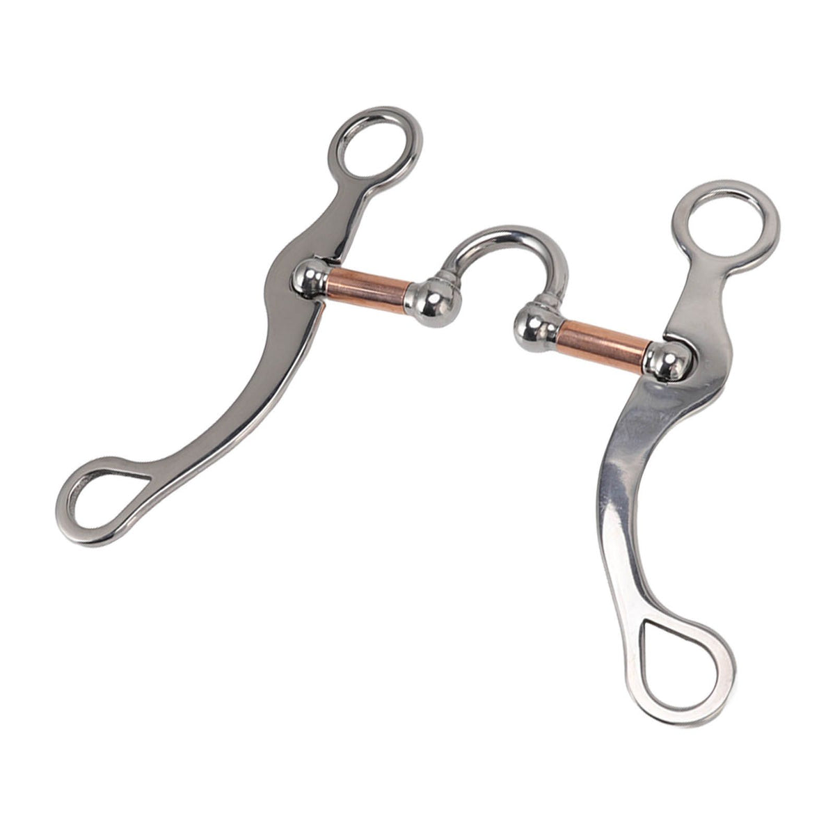 Horse Snaffle Bit Stainless Steel Rose Gold Plated Horse Gag Loose Ring Outdoor Garden Cultivation Horse Mouth Bit