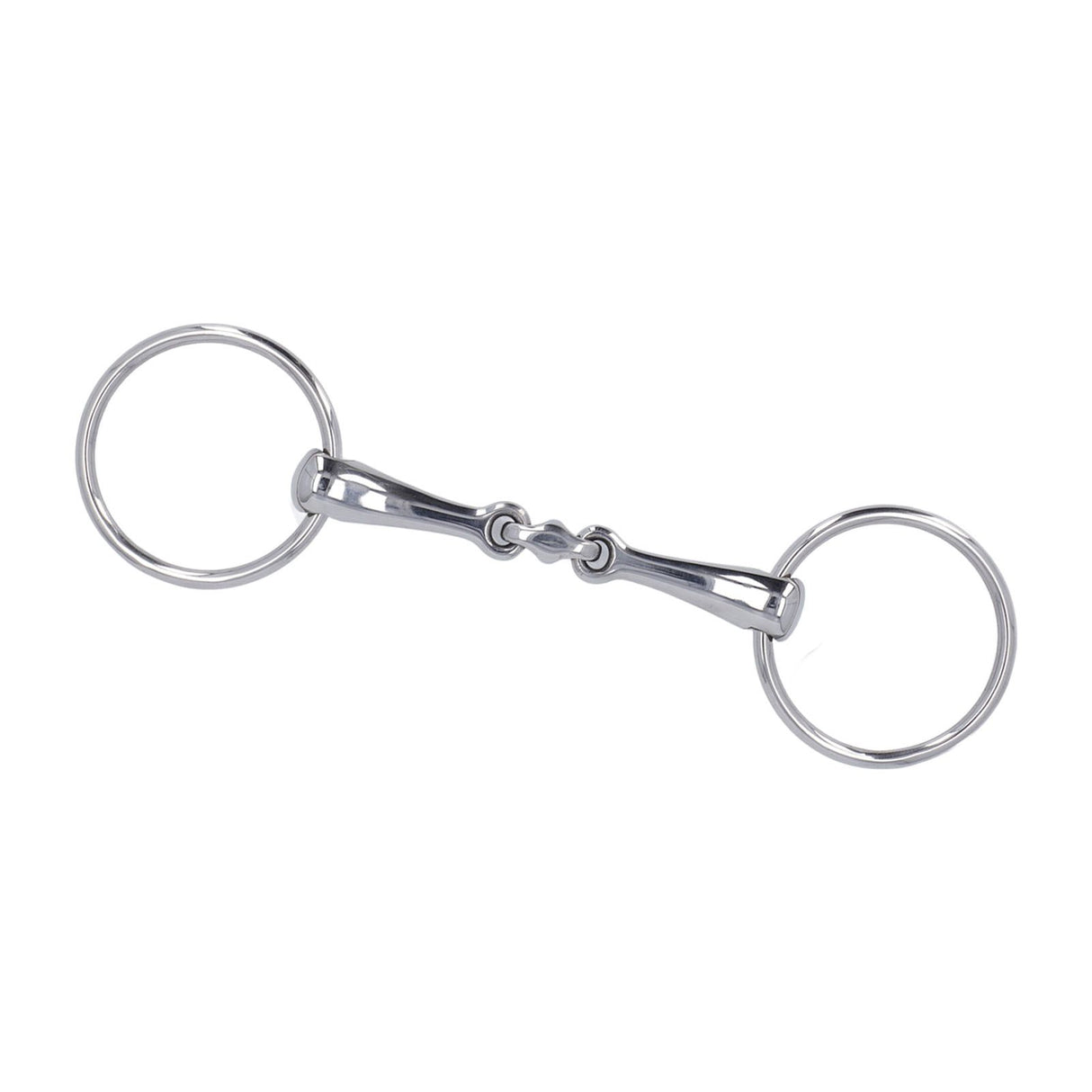 Horse Snaffle Stainless Steel Flexible Jointed Wearable Rust Proof O Ring Horse Mouth Bit for Horse Racing