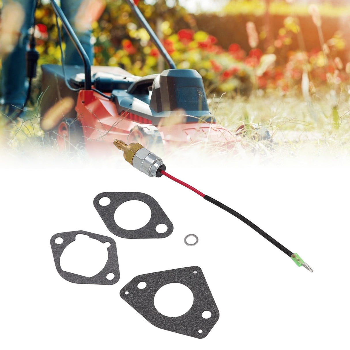 Carburetor Fuel Solenoid Replacement 24 757 45 S with Gaskets For Kohler Command and Courage Engines