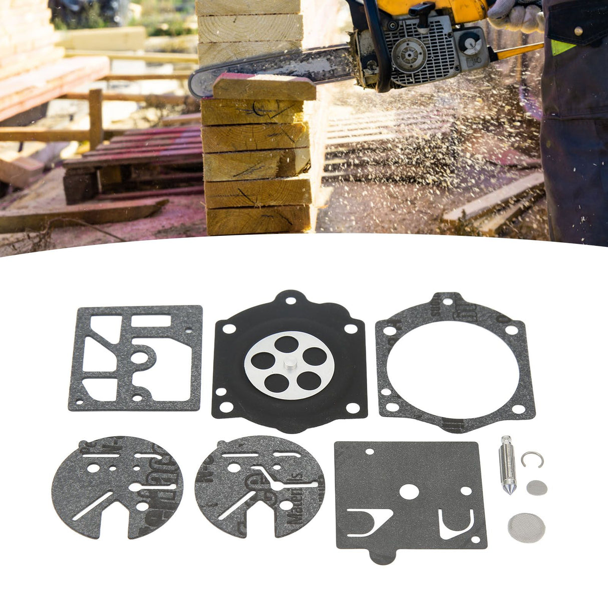 Carburetor Carb Paper Pad Gasket Kits for Walbro K10 HDC Fits for Stihl 015 015AV 15AVE 015L Chainsaw