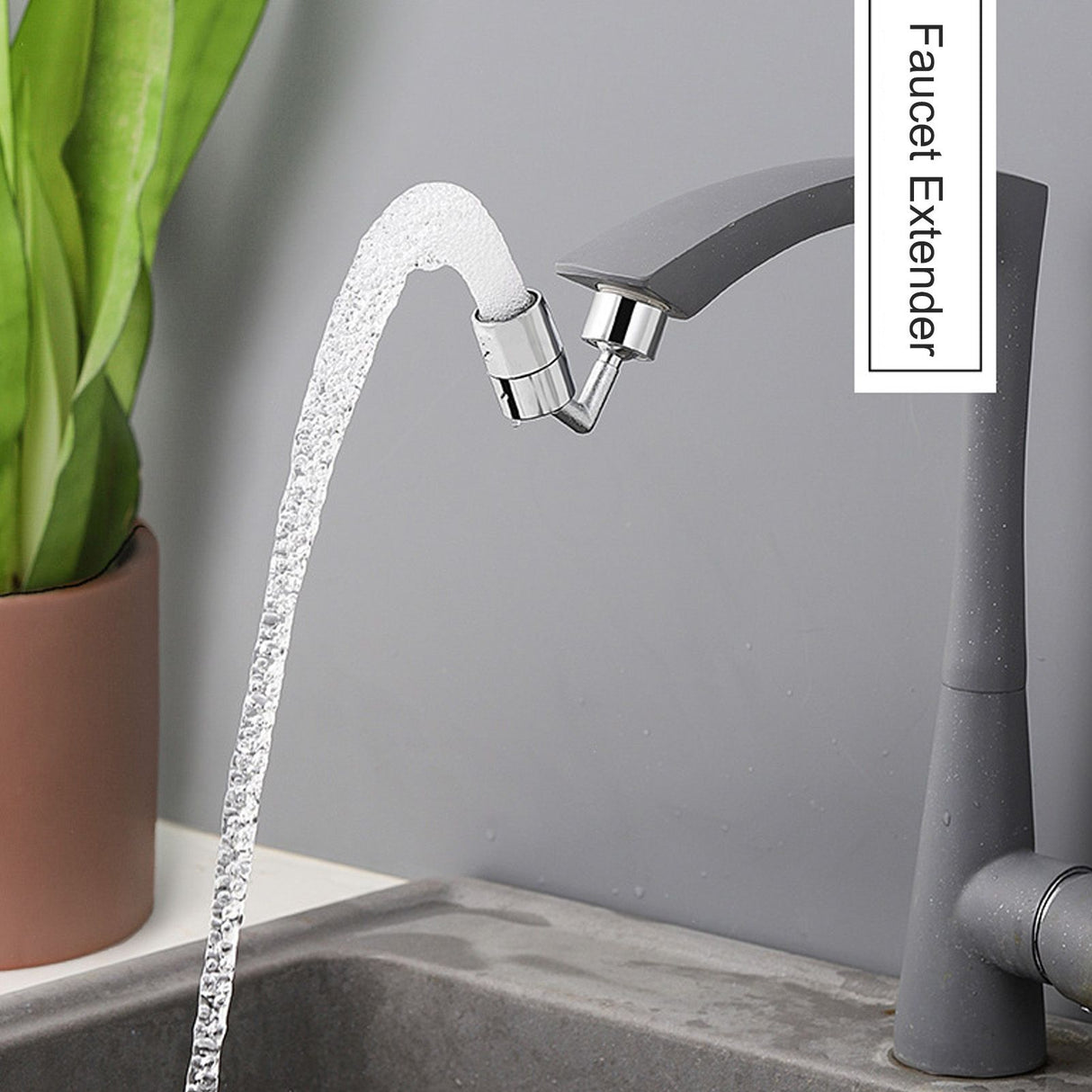 Universal 360 Degree Swivel Faucet Extender All Copper Anti Splash Faucet Aerator for Kitchen