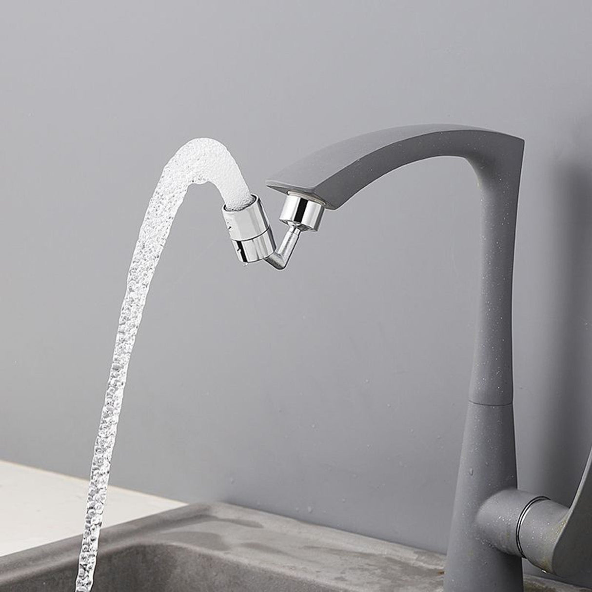 Universal 360 Degree Swivel Faucet Extender All Copper Anti Splash Faucet Aerator for Kitchen