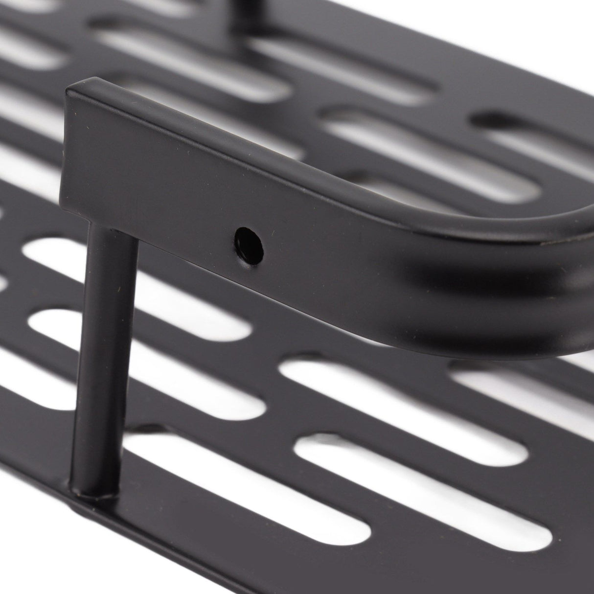 Shower Caddy Single Tier Durable Aluminium Rustproof Sticker Installation Shower Shelf for Bathroom Bedroom Kitchen Black