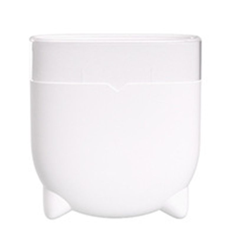 Toilet Brush Dual Color Double Sided Plastic with Detachable Handle Cat Claw Shaped Toilet Cleaning Tool for Home White